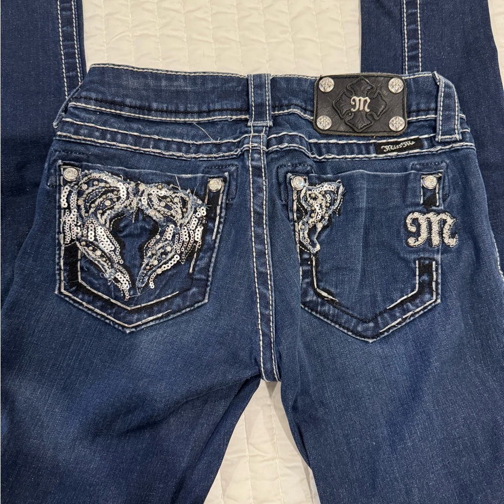 Miss Me Blue Embellished Jeans